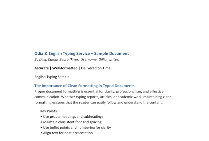 type odia and english documents with formatting